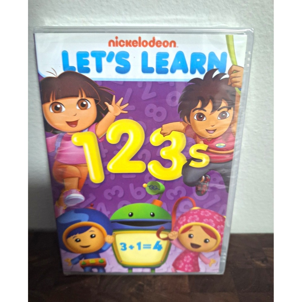 Nickelodeon Let's Learn 123s DVD Dora Umizoomi Blues Clues Diego New Sealed